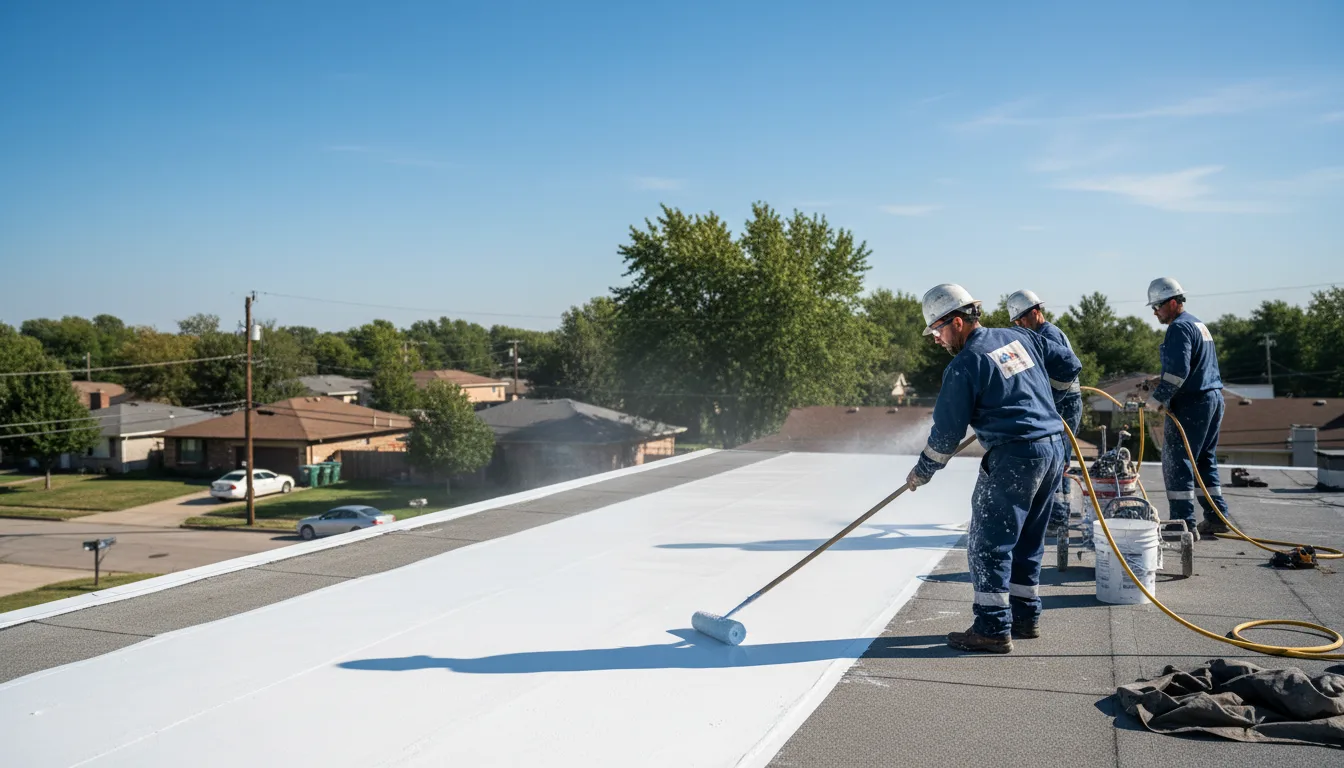 Commercial roof coating in Darlington, MO near me